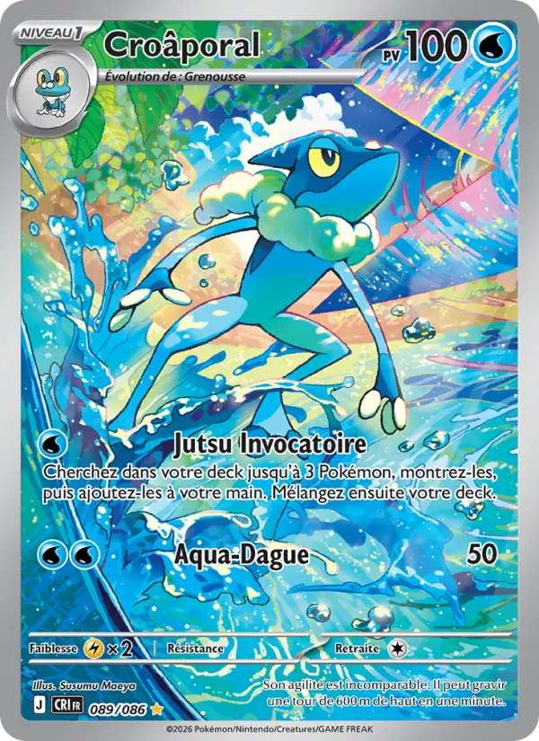 Carte Croâporal du Pokémon Croâporal