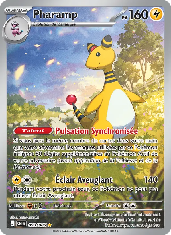 Carte Pharamp du Pokémon Pharamp