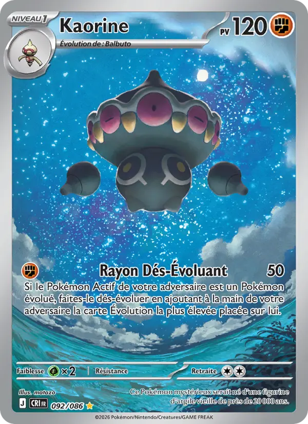 Carte Kaorine du Pokémon Kaorine