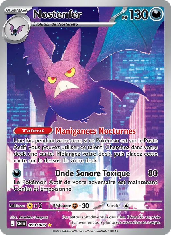 Carte Nostenfer du Pokémon Nostenfer