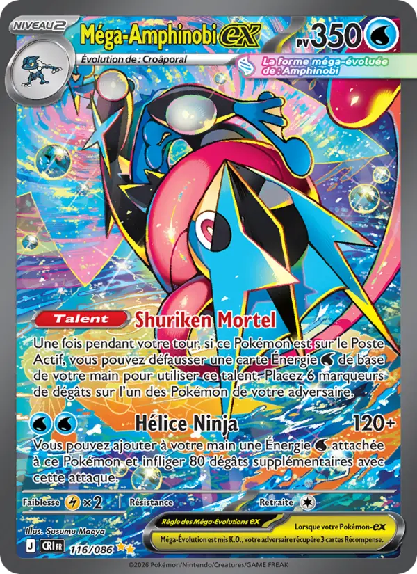 Carte Méga-Amphinobi ex du Pokémon Amphinobi