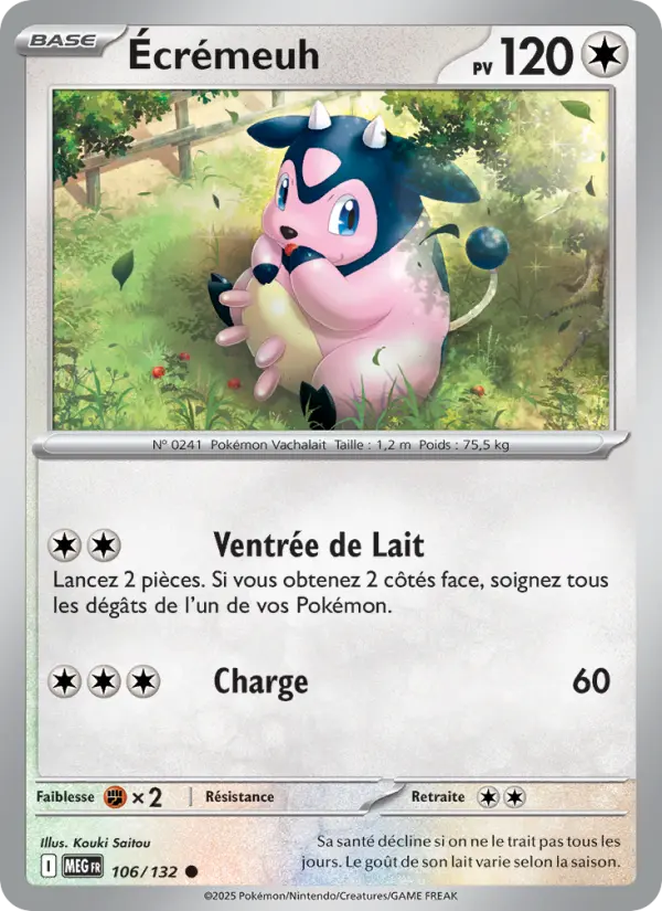 Carte Écrémeuh du Pokémon Écrémeuh