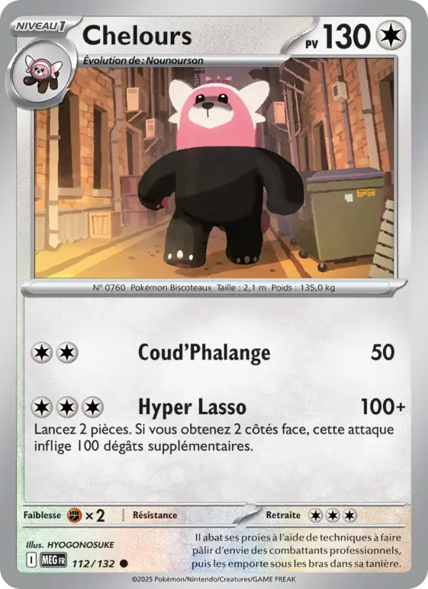 Carte Chelours du Pokémon Chelours