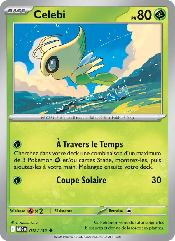 Carte Celebi du Pokémon Celebi