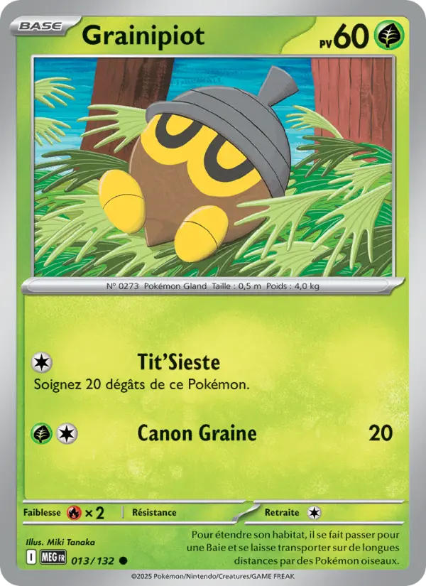 Carte Grainipiot du Pokémon Grainipiot