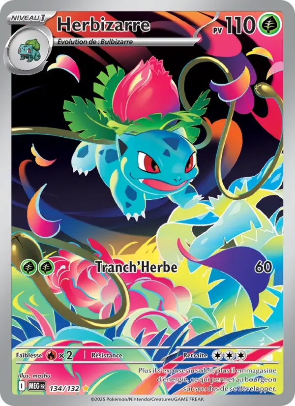 Carte Herbizarre du Pokémon Herbizarre