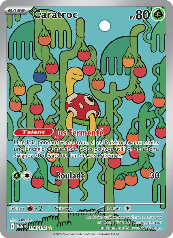 Carte Caratroc du Pokémon Caratroc