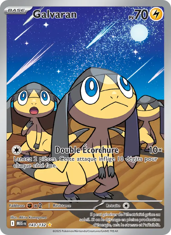 Carte Galvaran du Pokémon Galvaran