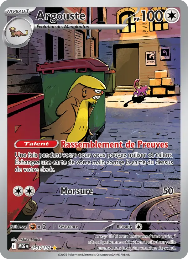 Carte Argouste du Pokémon Argouste