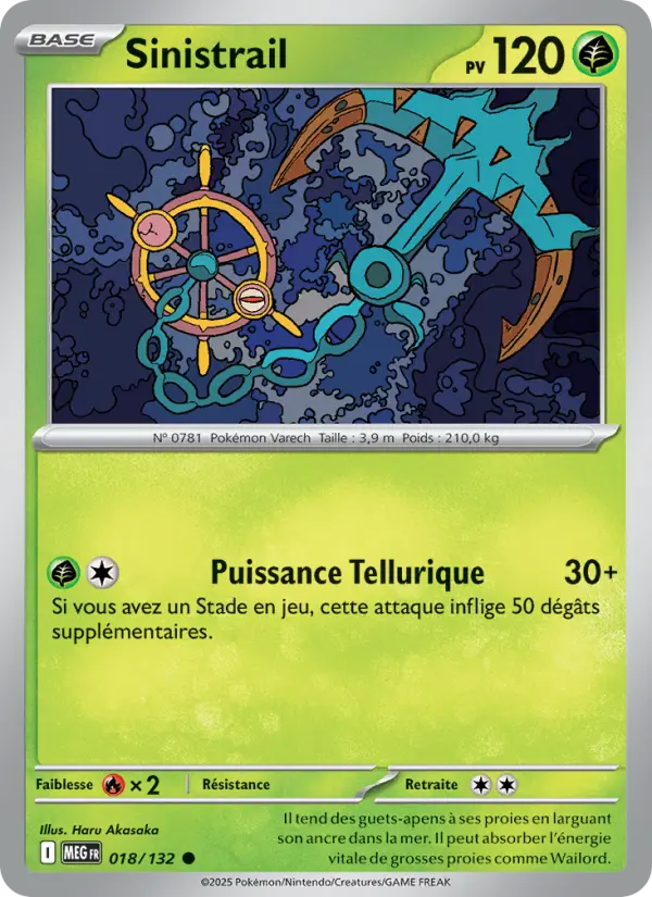Carte Sinistrail du Pokémon Sinistrail
