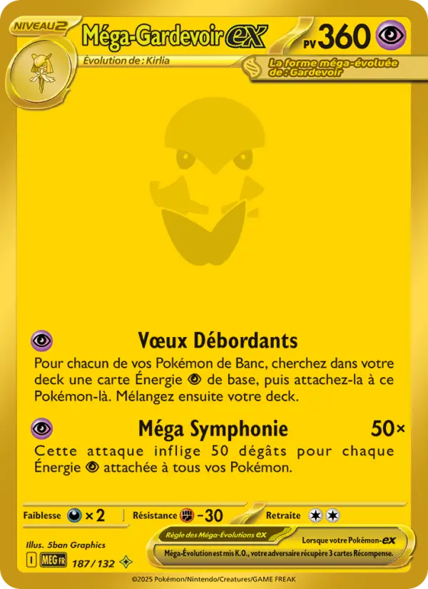 Carte Méga-Gardevoir ex du Pokémon Gardevoir