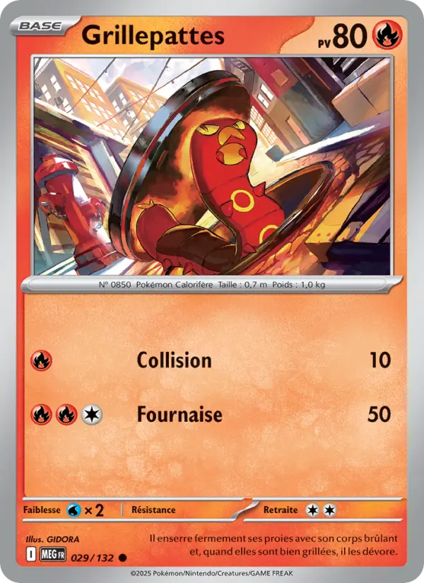 Carte Grillepattes du Pokémon Grillepattes