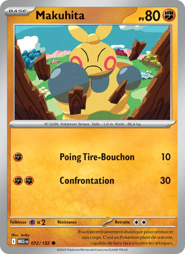 Carte Makuhita du Pokémon Makuhita