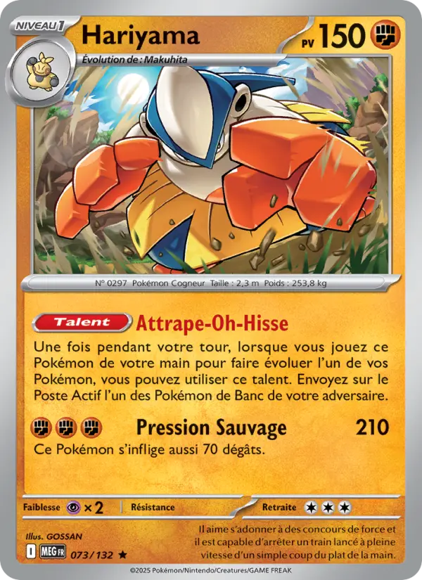 Carte Hariyama du Pokémon Hariyama