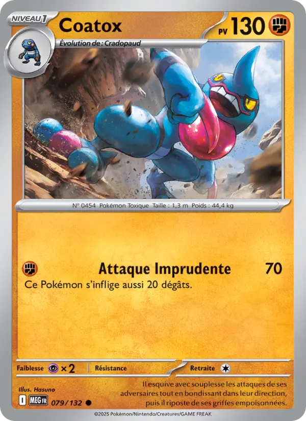 Carte Coatox du Pokémon Coatox