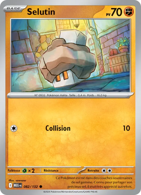 Carte Selutin du Pokémon Selutin