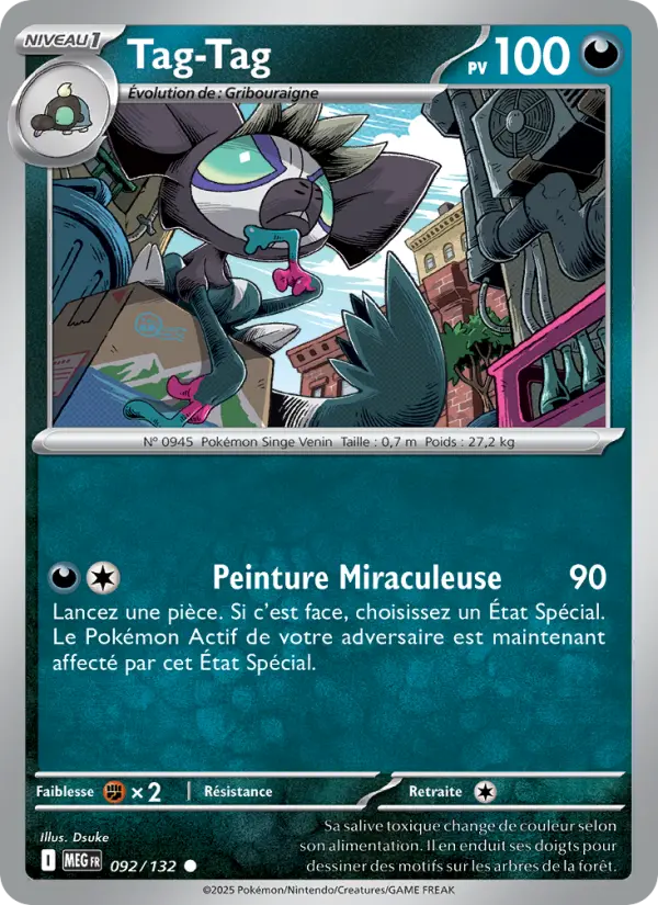 Carte Tag-Tag du Pokémon Tag-Tag