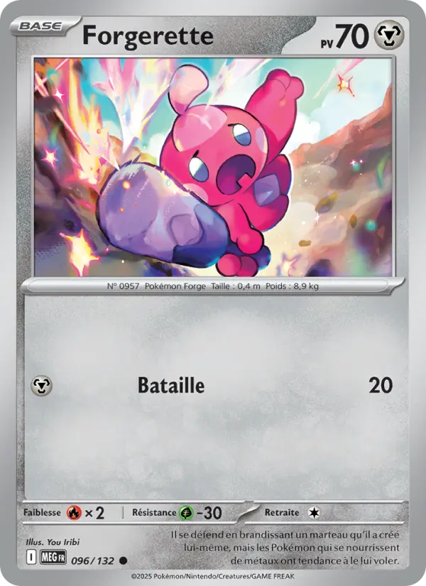 Carte Forgerette du Pokémon Forgerette