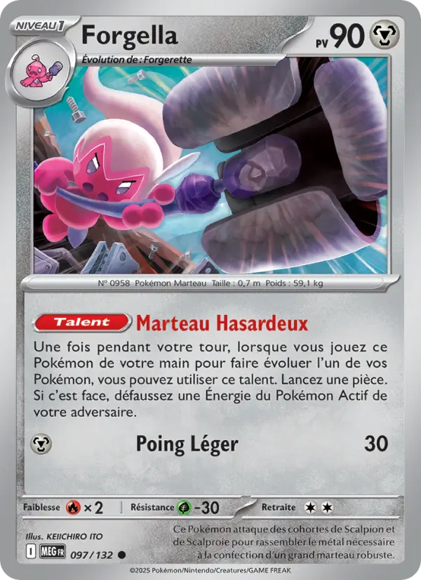 Carte Forgella du Pokémon Forgella
