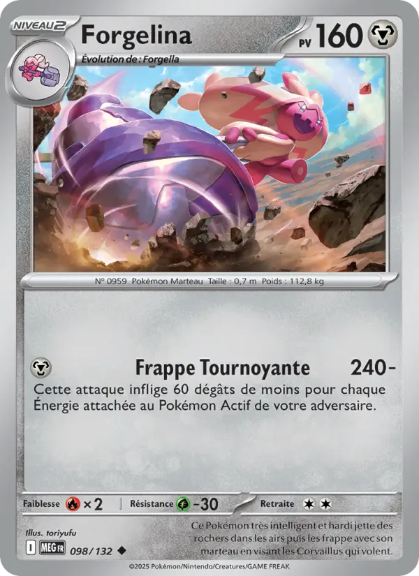 Carte Forgelina du Pokémon Forgelina