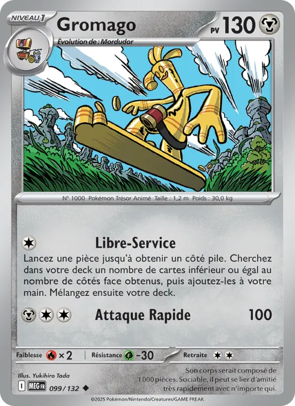 Carte Gromago du Pokémon Gromago