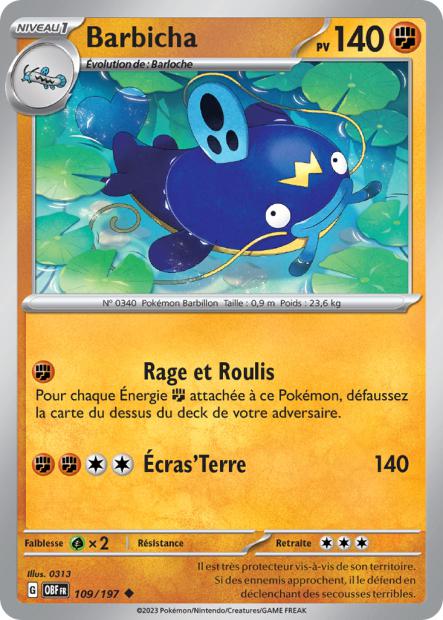 Carte Barbicha du Pokémon Barbicha