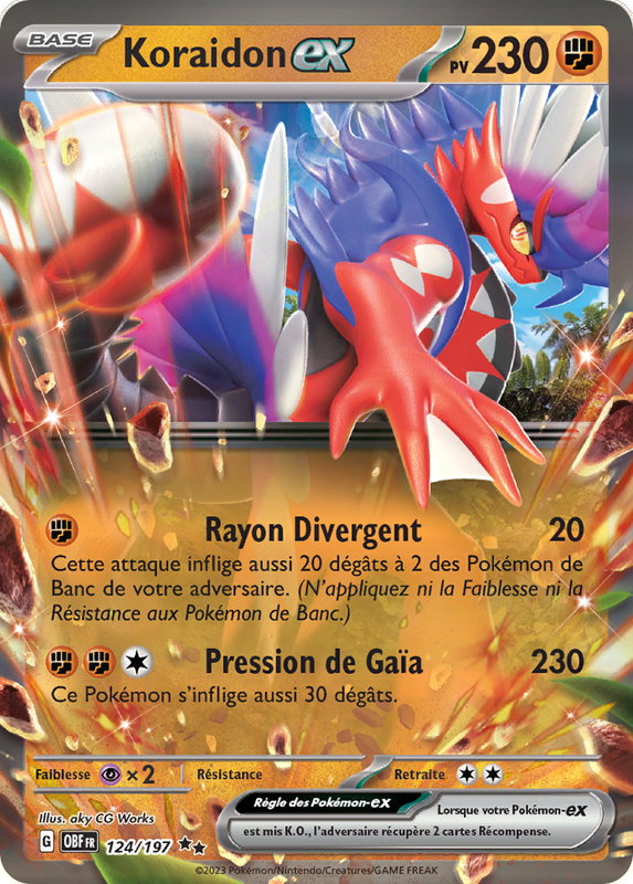 Carte Koraidon ex du Pokémon Koraidon