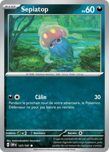 Carte Sepiatop du Pokémon Sepiatop