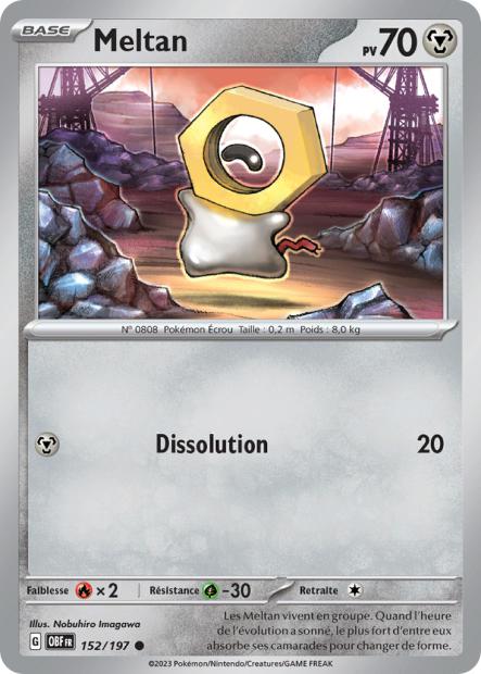 Carte Meltan du Pokémon Meltan