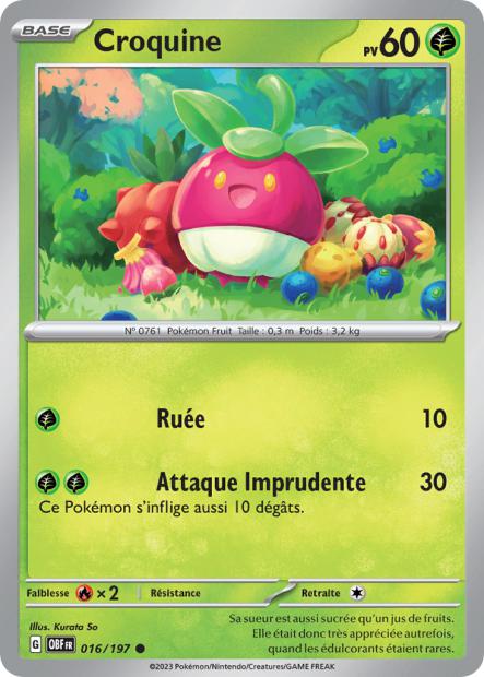 Carte Croquine du Pokémon Croquine
