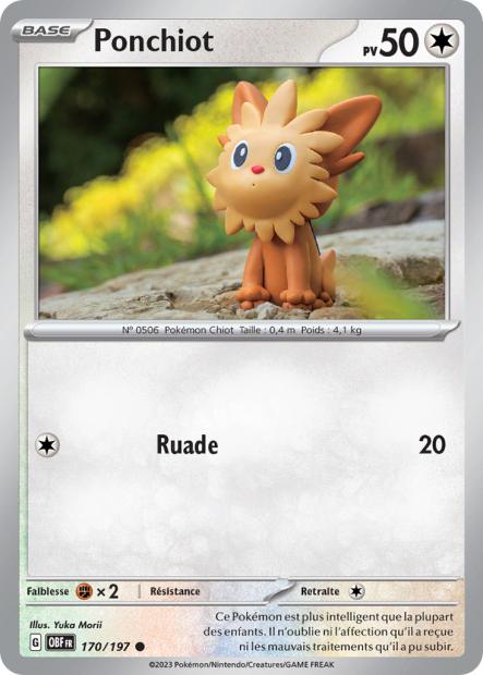 Carte Ponchiot du Pokémon Ponchiot