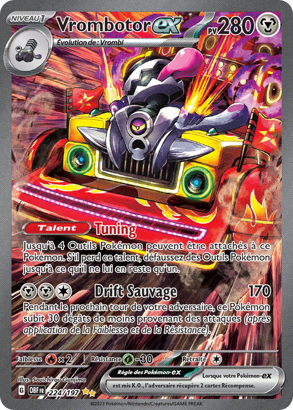 Carte Vrombotor ex du Pokémon Vrombotor