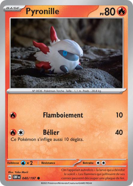 Carte Pyronille du Pokémon Pyronille