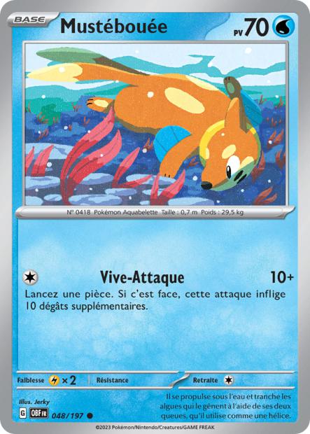 Carte Mustébouée du Pokémon Mustébouée