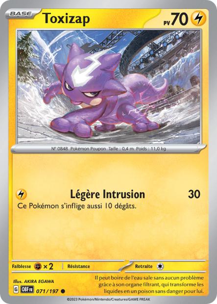Carte Toxizap du Pokémon Toxizap