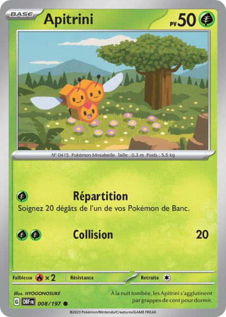 Carte Apitrini du Pokémon Apitrini
