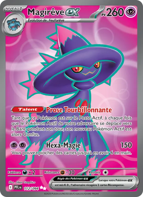 Carte Magirêve ex du Pokémon Magirêve