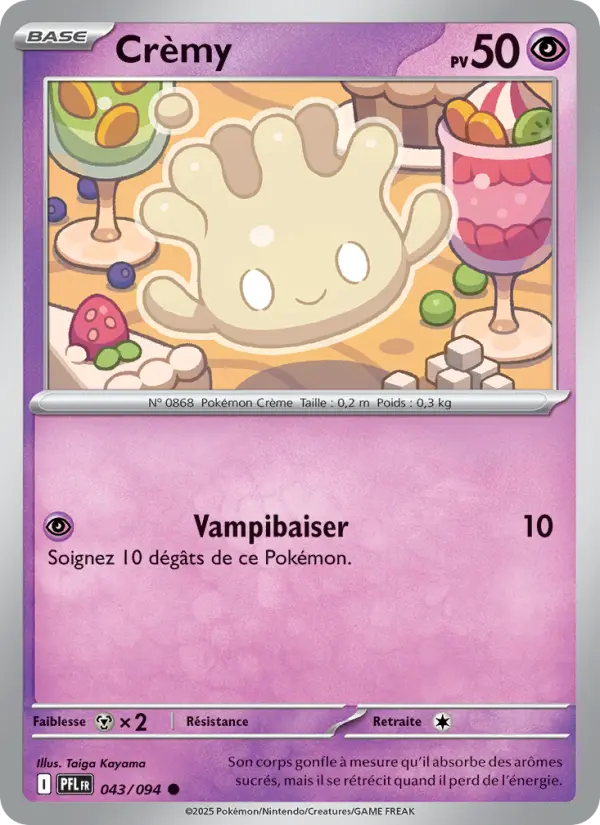 Carte Crèmy du Pokémon Crèmy