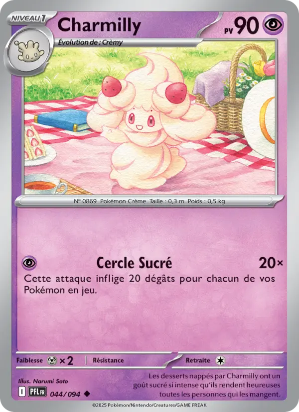 Carte Charmilly du Pokémon Charmilly