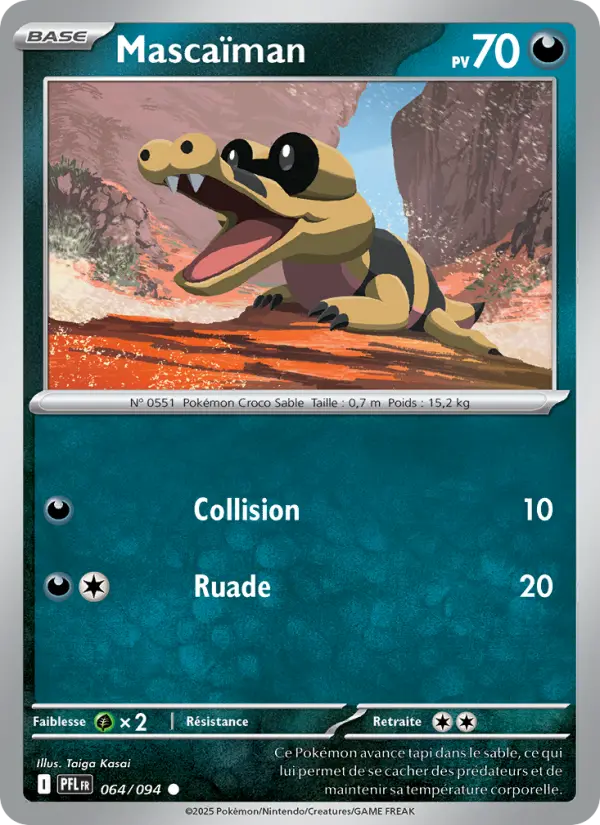 Carte Mascaïman du Pokémon Mascaïman