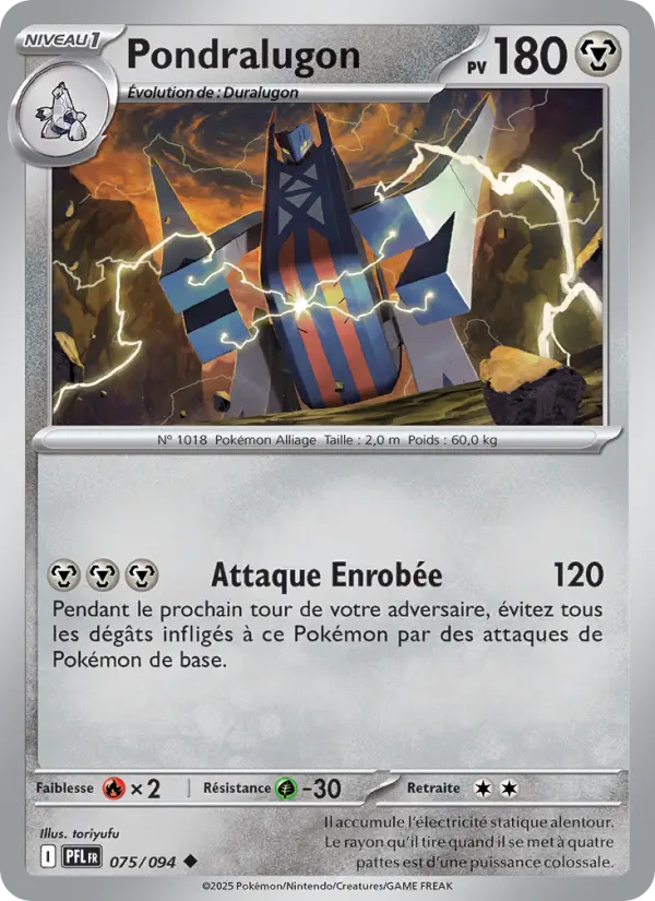 Carte Pondralugon du Pokémon Pondralugon