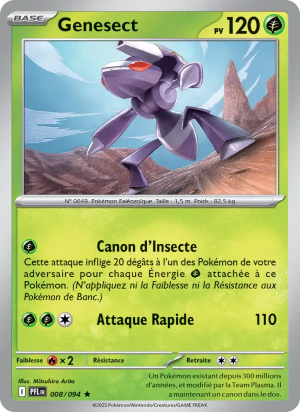 Carte Genesect du Pokémon Genesect