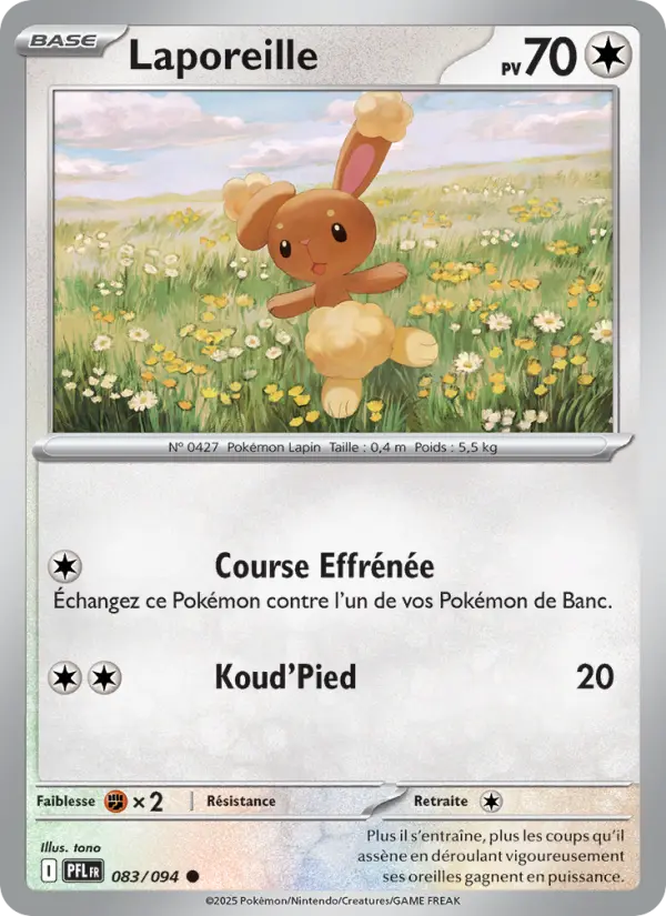 Carte Laporeille du Pokémon Laporeille