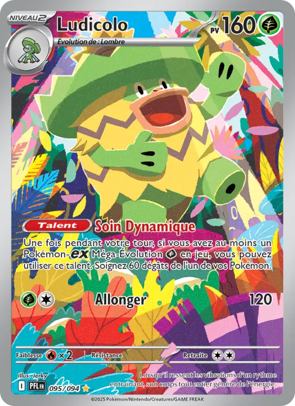 Carte Ludicolo du Pokémon Ludicolo
