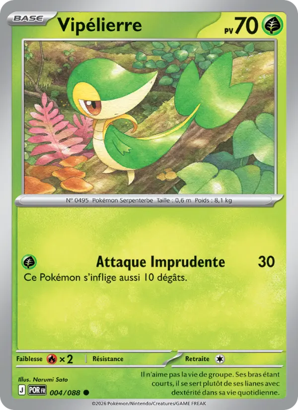 Carte Vipélierre du Pokémon Vipélierre