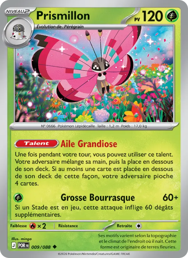 Carte Prismillon du Pokémon Prismillon