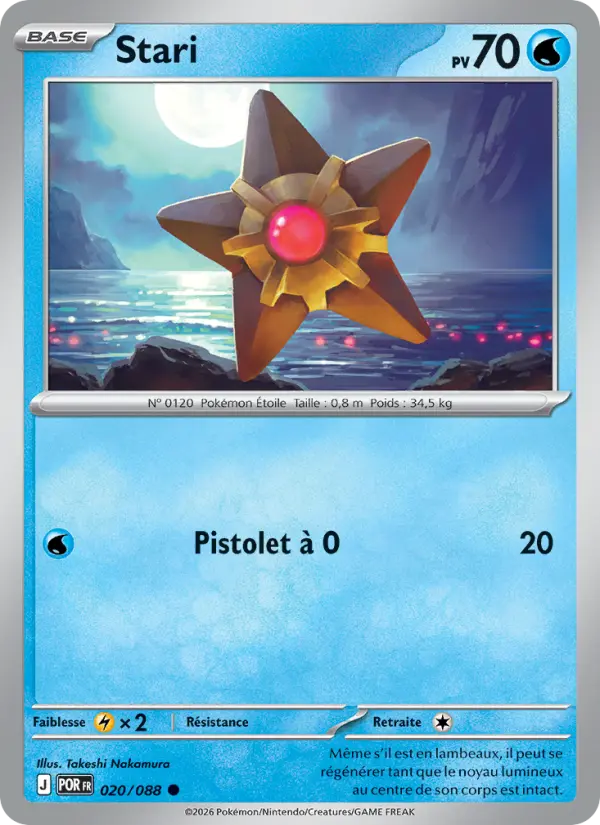 Carte Stari du Pokémon Stari