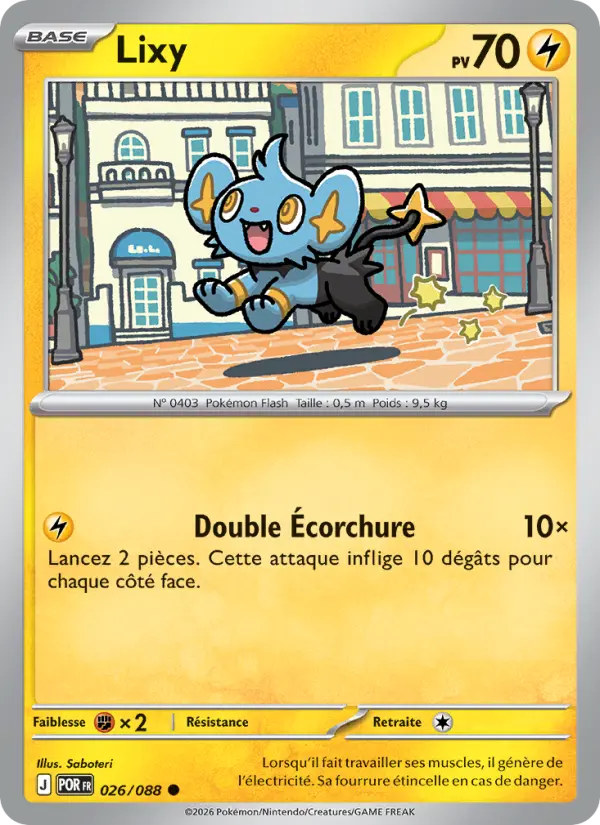 Carte Lixy du Pokémon Lixy