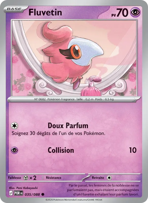Carte Fluvetin du Pokémon Fluvetin