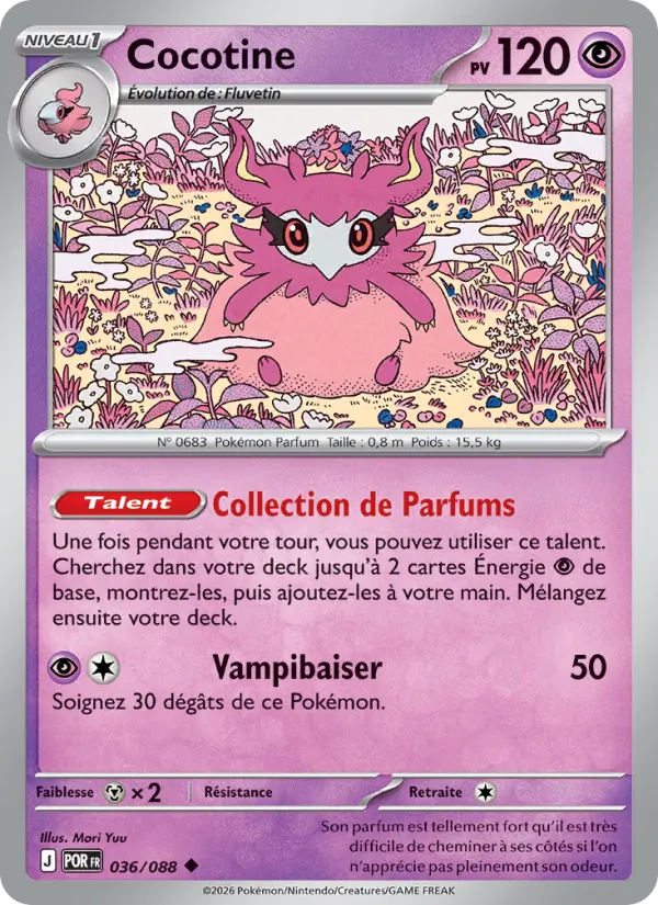 Carte Cocotine du Pokémon Cocotine